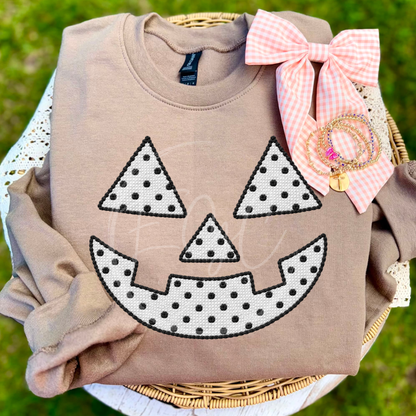 Faux Stitch Jack O Lantern