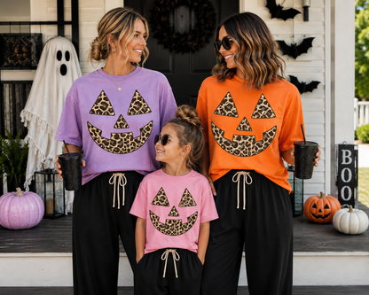 Faux Stitch Leopard Jack O Lantern