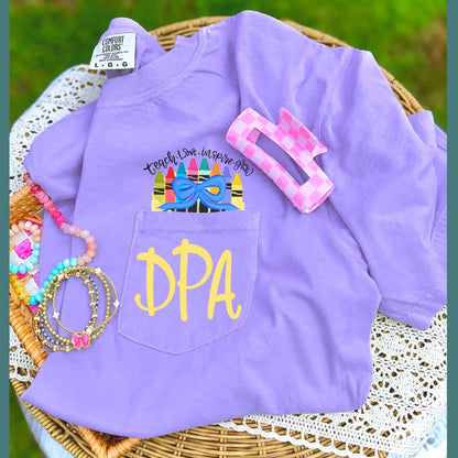 Monogram Pocket Crayon Tee