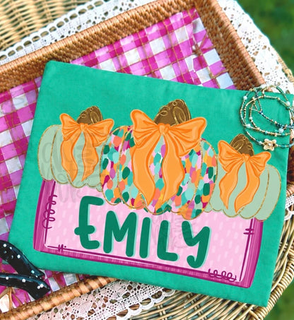 Colorful Pumpkin/Name Plate