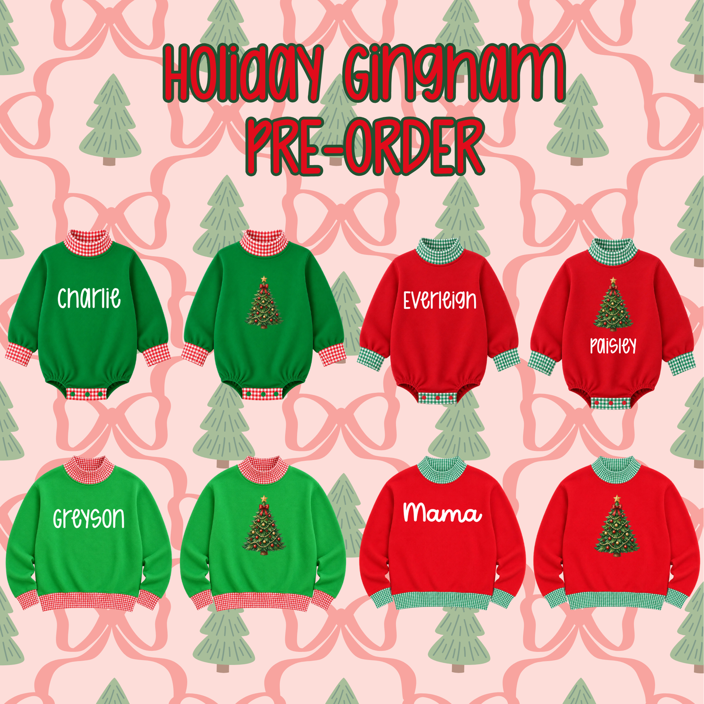 PRE-ORDER Holiday Gingham Christmas Tree