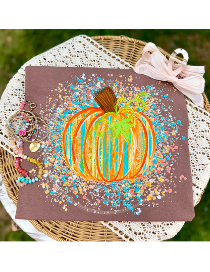Splatter Paint Pumpkin
