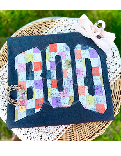 Boo Checker Distressed