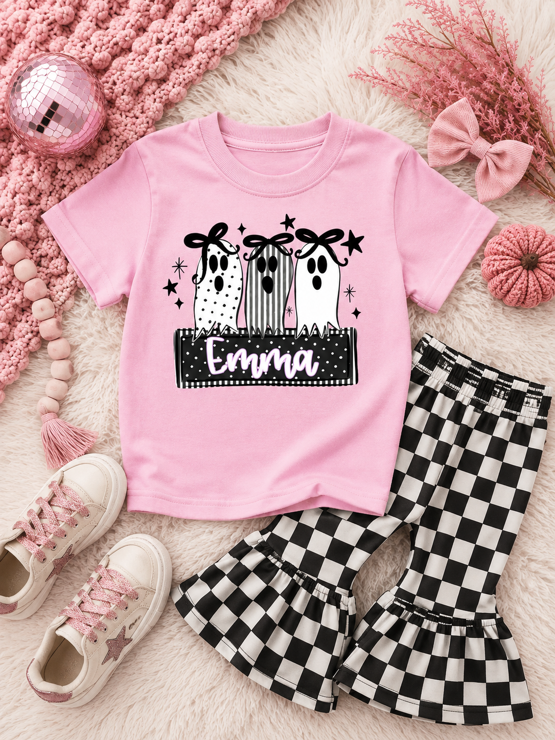 Name Plate Polka Dot Ghost